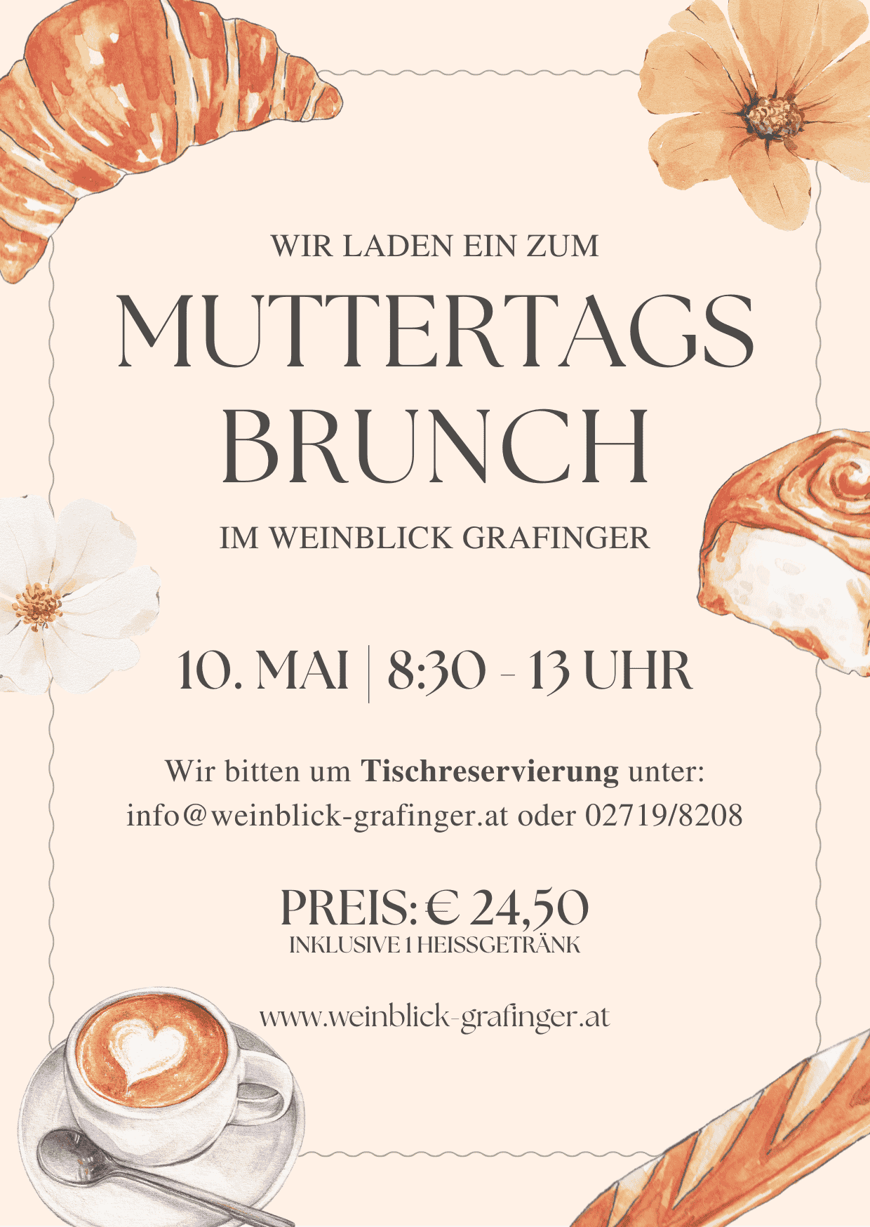 Muttertagsbrunch im WEINBLICK Grafinger